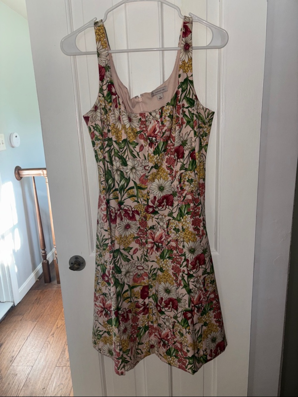 Sleeveless Floral Mini Dress in Pink Multi